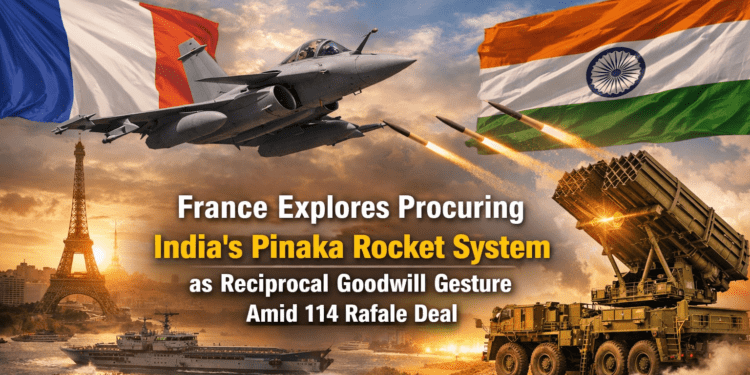 France Explores Procuring India’s Pinaka Rocket System as Reciprocal Goodwill Gesture Amid 114 Rafale Deal