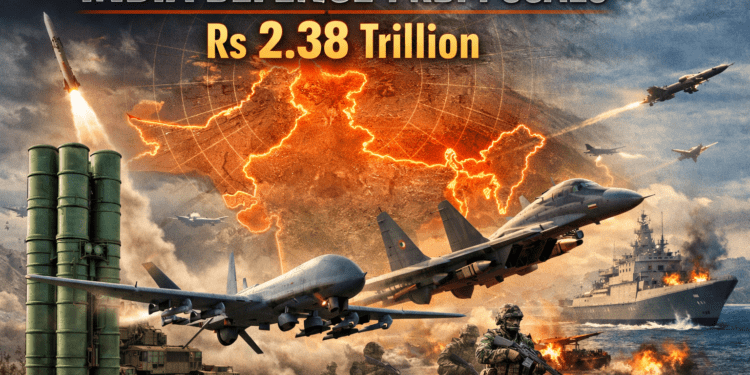 India defence proposals Rs 2.38 trillion showing S-400 system, strike drones, fighter jets and military architecture shift
