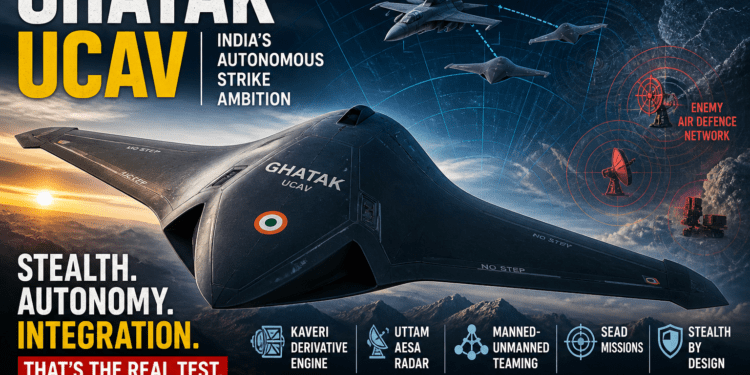 Ghatak UCAV stealth, autonomy, integration
